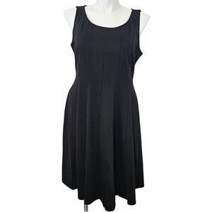 Perceptions new York classic black dress sleeveless size XL